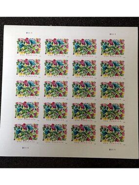 2024USA #5849 Forever Celebration Blooms - Sheet of 100 mint wedding bouquet